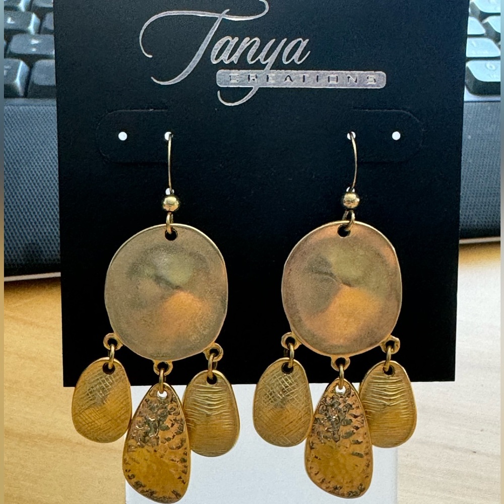 High-End Department Store Designer One of Kind Statement Earrings - Picture 3 of 7